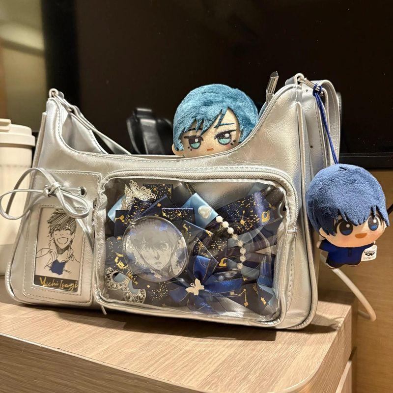 Cartoon Backpack Shoulder Bag Doll Bag Mini Truck Version Crossbody Bag Two-Dimensional Grain Bar Snack College Work Clothing Daily Silver
Cartoon Backpack Shoulder Bag Doll Bag Mini Truck Version Crossbody Bag Two-Dimensional Grain Bar Snack College Work Clothing Daily Silver