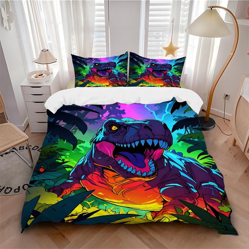 3pcs Rainforest dinosaurs 1Cover + 2Pillowcases, PillowInserts NotIncluded, Machine Washable, All - Season Use, Suitable for Bedroom Guest Room, 204 135x200cm
3pcs Rainforest dinosaurs 1Cover + 2Pillowcases, PillowInserts NotIncluded, Machine Washable, All - Season Use, Suitable for Bedroom Guest Room, 204 135x200cm