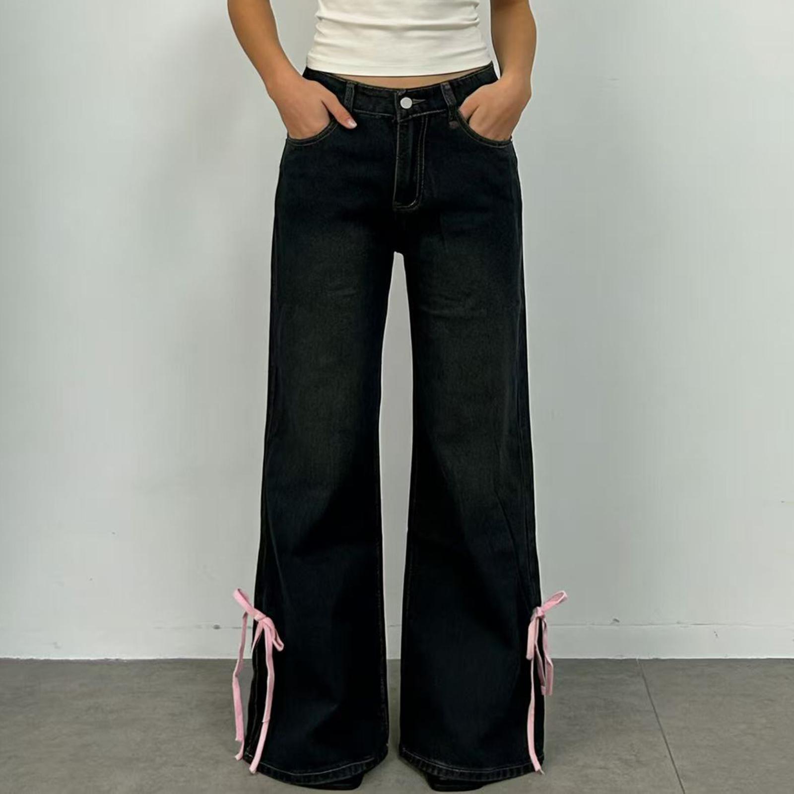 Women s Mid- Stretch Jeans Fashion Straight Leg Denim Pants With Pockets S
Women s Mid- Stretch Jeans Fashion Straight Leg Denim Pants With Pockets S