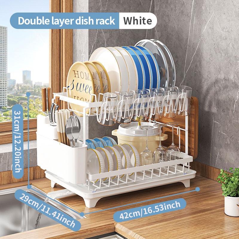 Buckle Double Layer Dish Holder 2-tier білий
Buckle Double Layer Dish Holder 2-tier білий