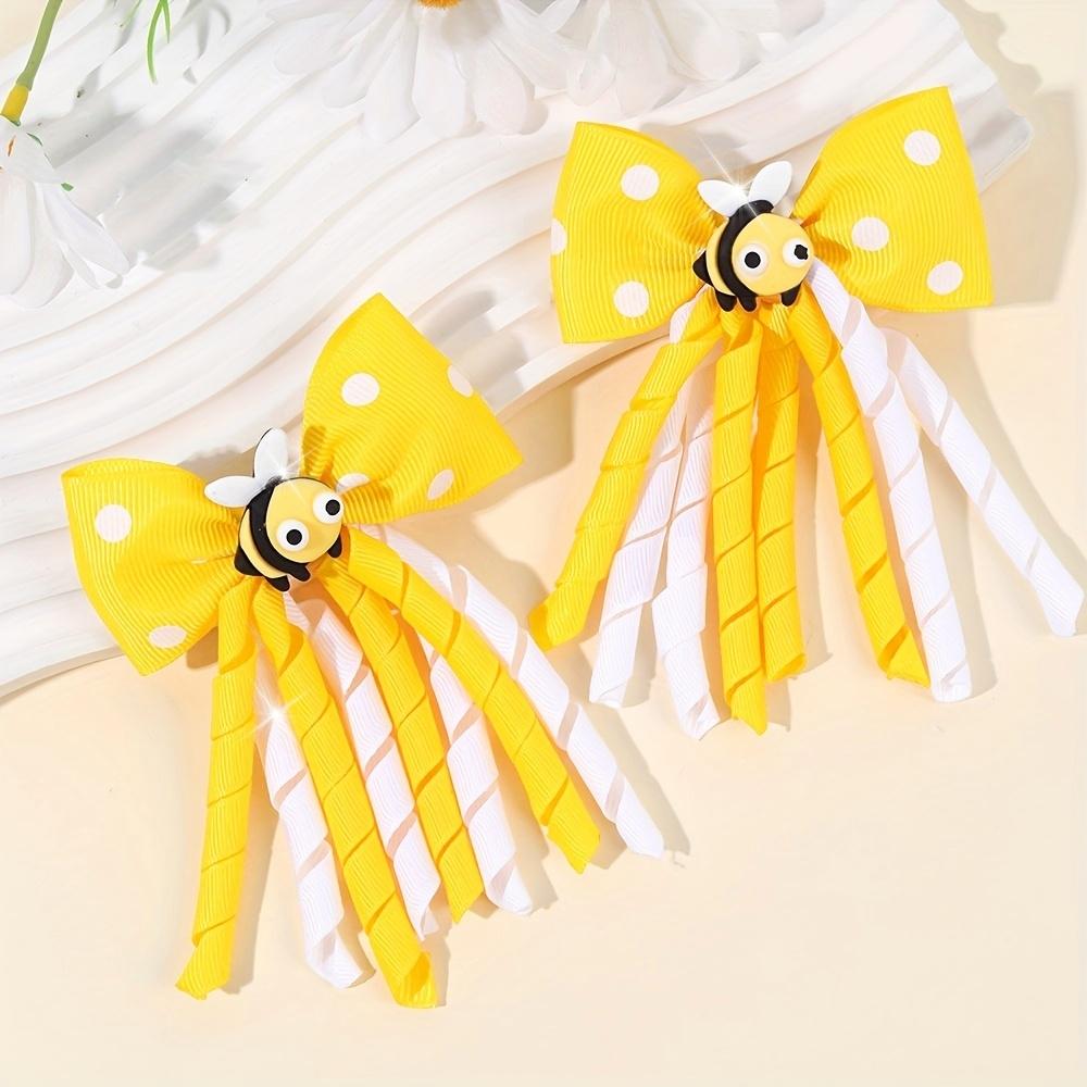 2pcs Bee-Themed Hair Bow Clips for Teens - Casual Animal Pattern Polyester Barrettes for Daily Wear, Cute Polka Dot Design
2pcs Bee-Themed Hair Bow Clips for Teens - Casual Animal Pattern Polyester Barrettes for Daily Wear, Cute Polka Dot Design