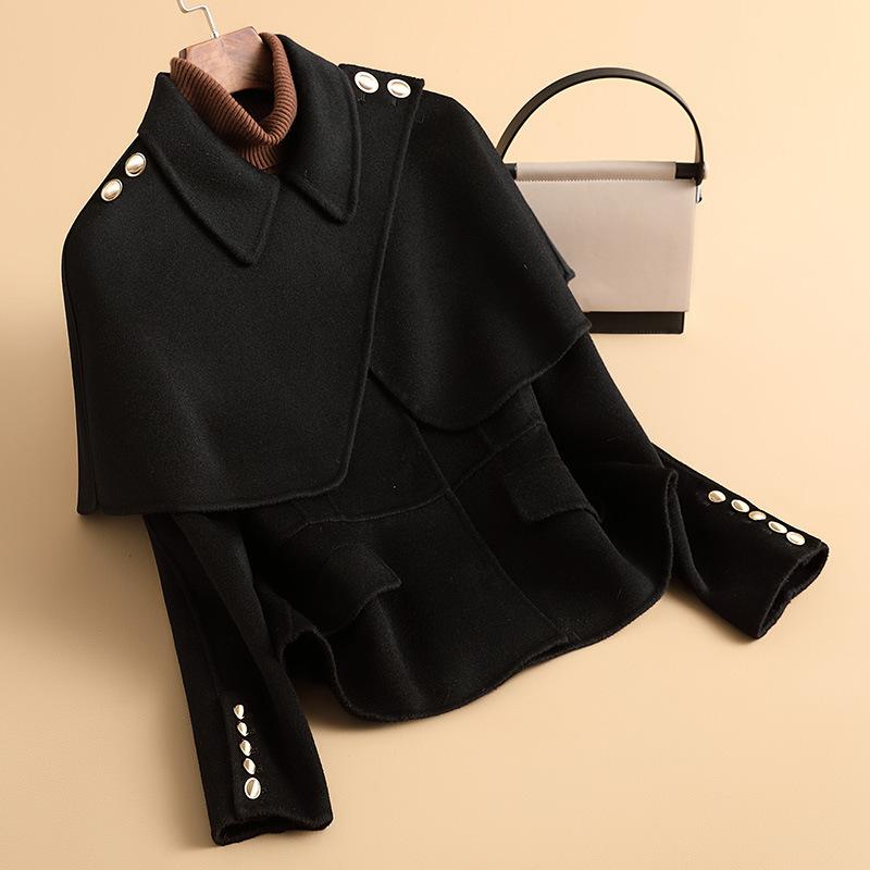 Autumn new double-sided wool coat short coat women s small high-end woolen coat S (recommended 85-46.5 kg) чорний
Autumn new double-sided wool coat short coat women s small high-end woolen coat S (recommended 85-46.5 kg) чорний