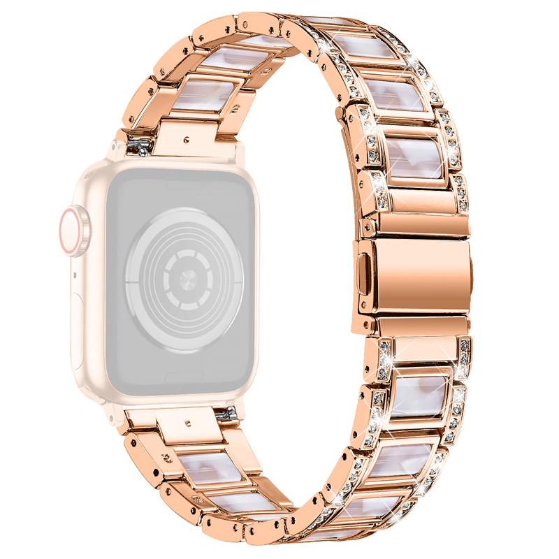 Для Apple Watch Series 10 46 мм/Ultra 2 Ultra 49 мм/9 8 7 45 мм/SE (2023) SE (2022) SE 6 5 4 44 мм/3 2 1 42 мм Ремінець для годинника зі смоли, декорований стразами Rose Gold/Pink Mix
Для Apple Watch Series 10 46 мм/Ultra 2 Ultra 49 мм/9 8 7 45 мм/SE (2023) SE (2022) SE 6 5 4 44 мм/3 2 1 42 мм Ремінець для годинника зі смоли, декорований стразами Rose Gold/Pink Mix