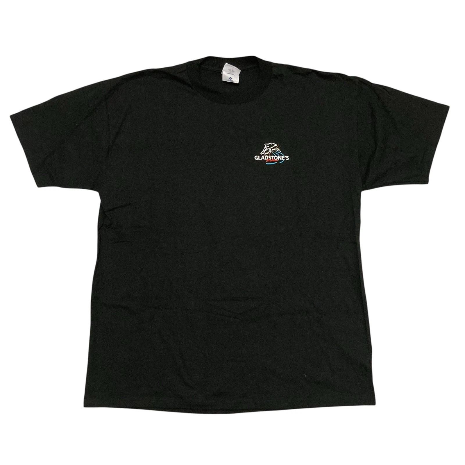 Vintage Gladstone s Malibu Dolphin T-shirt XL Jerzees Made in USA 100% Cotton XL
Vintage Gladstone s Malibu Dolphin T-shirt XL Jerzees Made in USA 100% Cotton XL