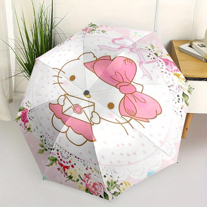 Hello Kitty,Floral Automatic Folding Umbrella-Simple 8-Rib Design, Bright Cartoon Pattern, Durable Iron Frame, Suitable For Travel, Outdoor,
Hello Kitty,Floral Automatic Folding Umbrella-Simple 8-Rib Design, Bright Cartoon Pattern, Durable Iron Frame, Suitable For Travel, Outdoor,