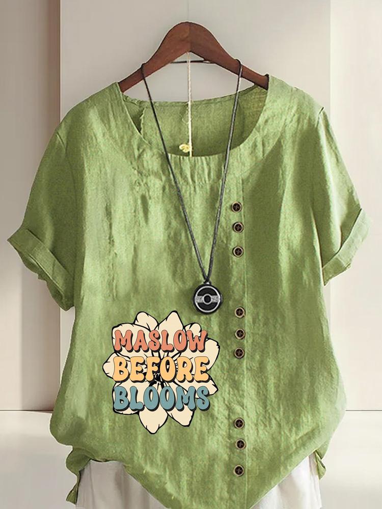 Women s Fashion Floral Alphabet Print Round Neck Short Sleeve T-shirt Summer Casual Cotton Linen Graphic Shirt Leisure Loose Blouse Tops 5XL зелений
Women s Fashion Floral Alphabet Print Round Neck Short Sleeve T-shirt Summer Casual Cotton Linen Graphic Shirt Leisure Loose Blouse Tops 5XL зелений
