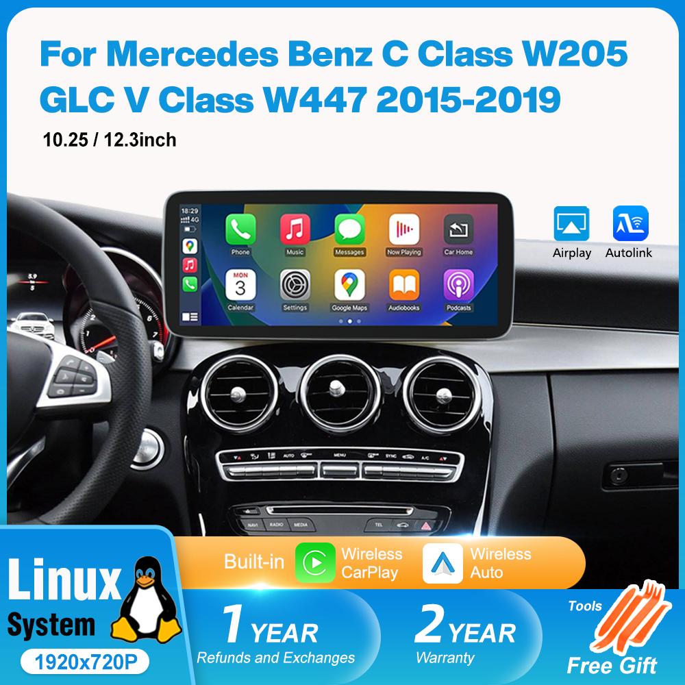 Linux Car Radio Wireless Carplay для Mercedes Benz C Class W205 GLC V Class W447 2015-2019 GPS Auto Multimedia Player Navi
Linux Car Radio Wireless Carplay для Mercedes Benz C Class W205 GLC V Class W447 2015-2019 GPS Auto Multimedia Player Navi