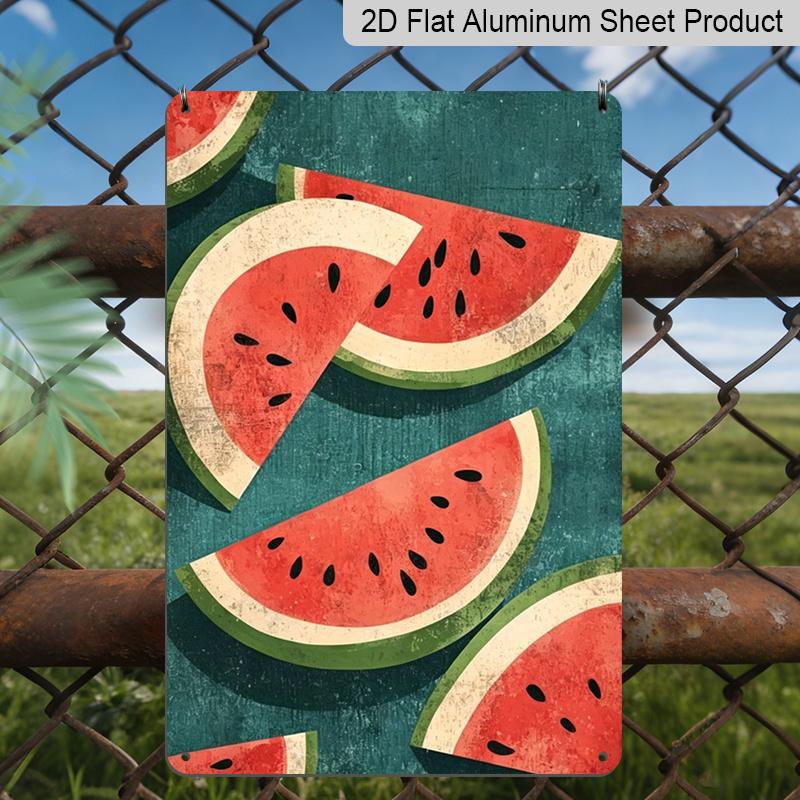 2D Flat, 1pc Vintage Watermelon Slice Metal Sign - Vintage Aluminum Wall Art, Suitable for Cafes, Restaurants, Homes, Garages, Yards, Gardens - Sweet 20*30cm
2D Flat, 1pc Vintage Watermelon Slice Metal Sign - Vintage Aluminum Wall Art, Suitable for Cafes, Restaurants, Homes, Garages, Yards, Gardens - Sweet 20*30cm