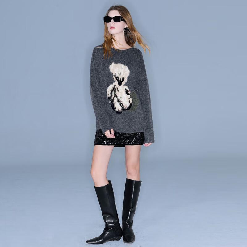 Sancai 2025 Winter Women s Loose Jacquard Knit Pullover with Sequin Embroidery L
Sancai 2025 Winter Women s Loose Jacquard Knit Pullover with Sequin Embroidery L