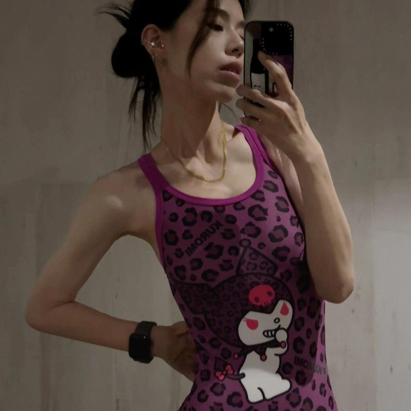 Cute Kulomie One-piece Triangle Racing Swimsuit Female Conservative Low Fork Double Layer with Chest Pad Professional Sports M
Cute Kulomie One-piece Triangle Racing Swimsuit Female Conservative Low Fork Double Layer with Chest Pad Professional Sports M