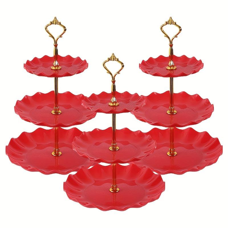 3pcs 3 Layers Candy Tray Cake Stand Plastic Dessert Stand Cupcake Holder Fruit Tray Party Birthday Wedding Dessert Display Rack
3pcs 3 Layers Candy Tray Cake Stand Plastic Dessert Stand Cupcake Holder Fruit Tray Party Birthday Wedding Dessert Display Rack