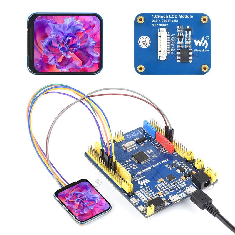 1.69 LCD Display, 240×280, SPI Interface; Compatible with Arduino, Raspberry Pi, STM32
1.69 LCD Display, 240×280, SPI Interface; Compatible with Arduino, Raspberry Pi, STM32