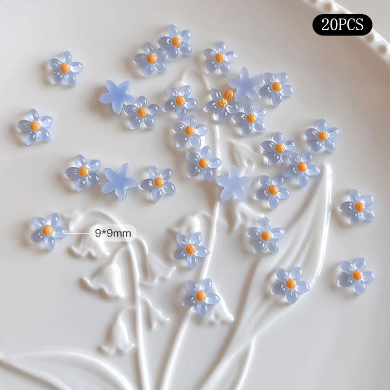 20 Pcs Resin Flowers Five-Petal Small Flowers Decoration Nail Art Charm Manicure Diy Nail Decorations 5
20 Pcs Resin Flowers Five-Petal Small Flowers Decoration Nail Art Charm Manicure Diy Nail Decorations 5