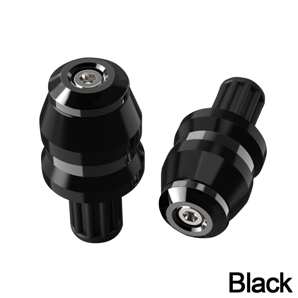 2 шт. универсальные ручки для руля мотоцикла, алюминиевые ручки с ЧПУ, наконечники для руля мотоцикла 7/8 22 мм чёрный