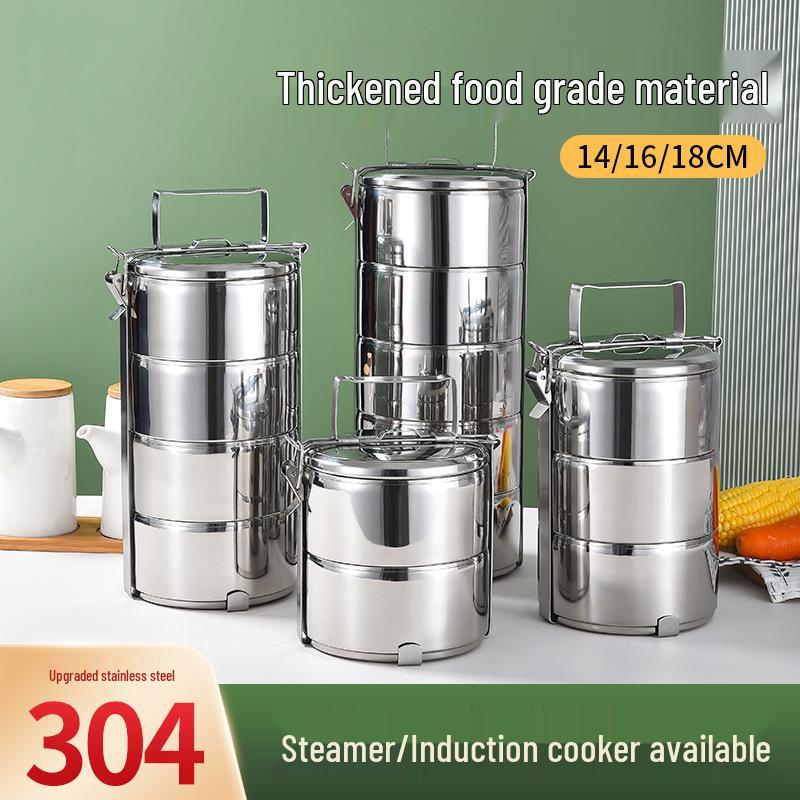 Stainless Steel Multi-layer Lunch Box with Compartments - 304 Large Capacity for Students and Adults 14CM Two Layers
Stainless Steel Multi-layer Lunch Box with Compartments - 304 Large Capacity for Students and Adults 14CM Two Layers