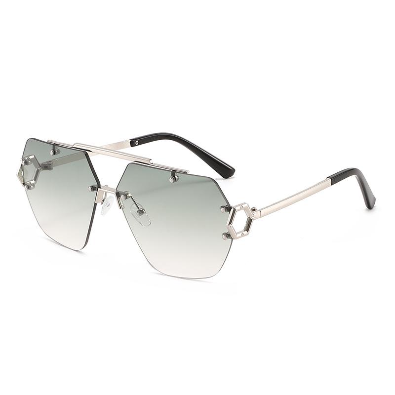 2026 Unisex Rimless Double Bridge Fashion Sunglasses - European & American Style, Versatile Sun Protection Regular
2026 Unisex Rimless Double Bridge Fashion Sunglasses - European & American Style, Versatile Sun Protection Regular