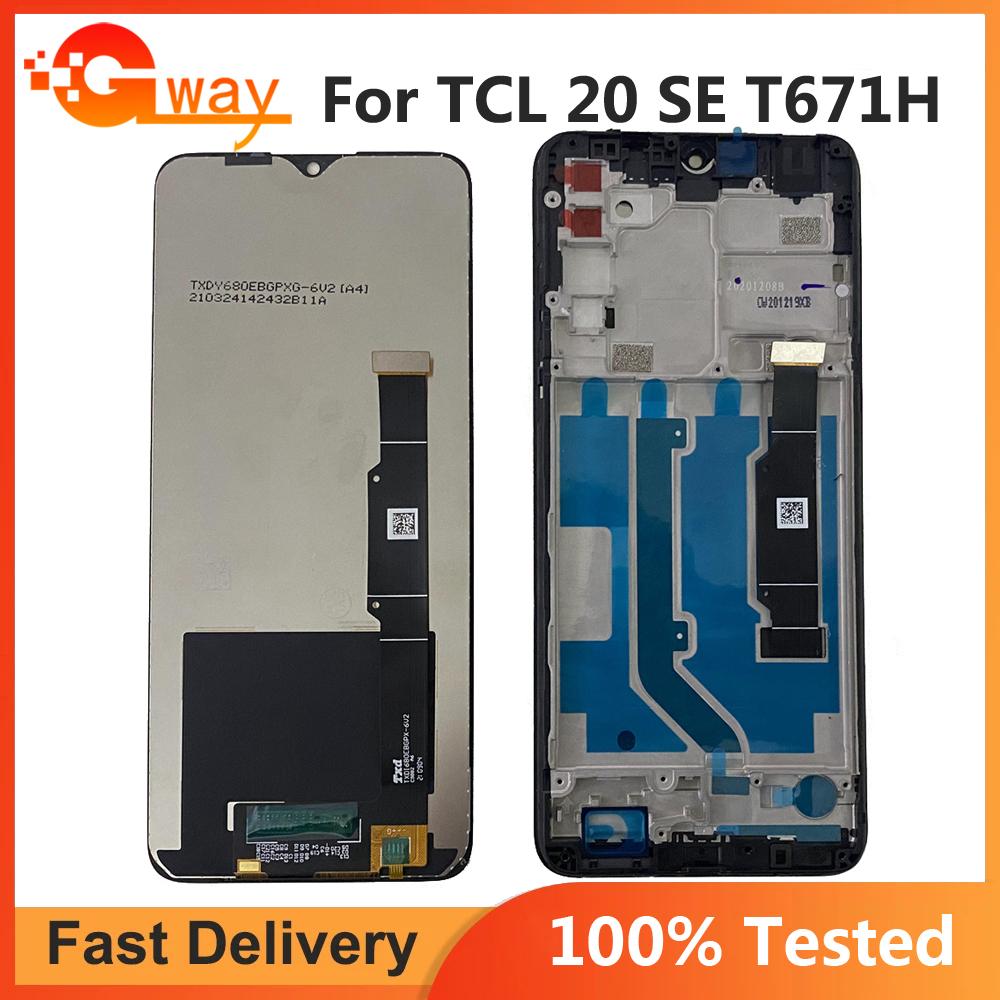LCD Screen and Digitizer Full Assembly For TCL 20SE With Frame
LCD Screen and Digitizer Full Assembly For TCL 20SE With Frame