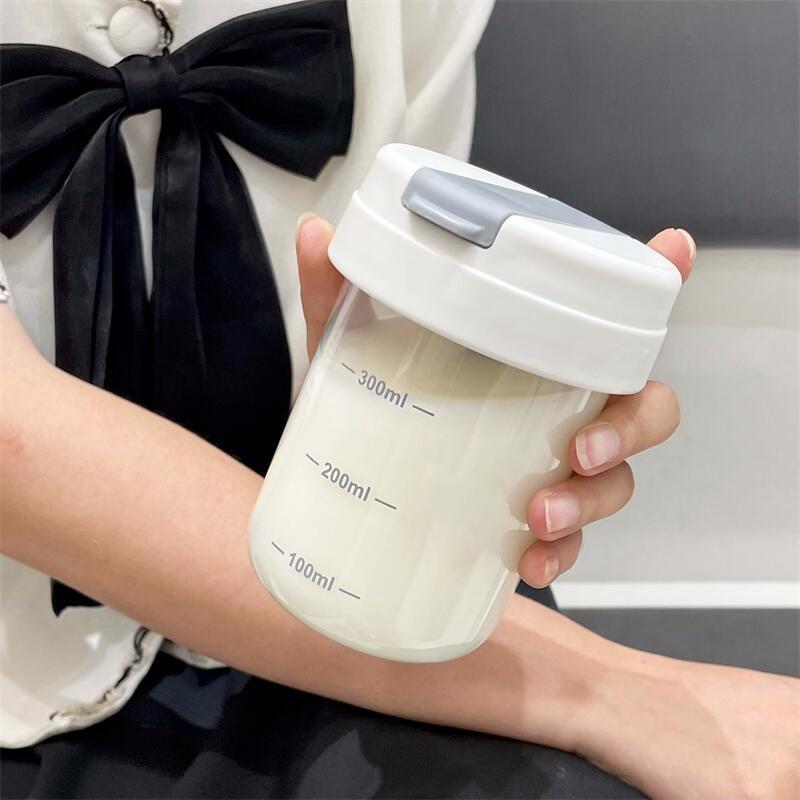 300ml Leakproof Straw Cup Transparent Portable Reusable Coffee Milk Cup Water Bottle for Office Home Travel
300ml Leakproof Straw Cup Transparent Portable Reusable Coffee Milk Cup Water Bottle for Office Home Travel