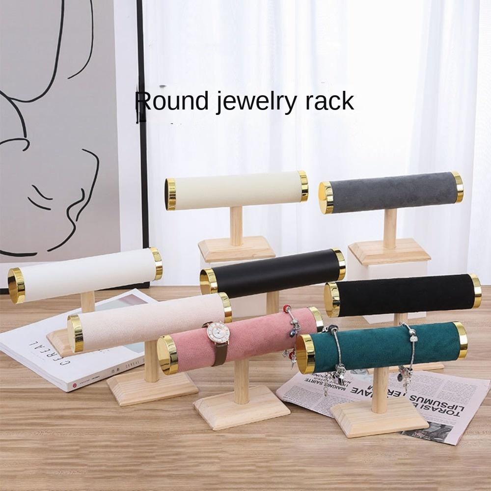 Solid Wood Jewelry Display Rack Metal Cover Watch Holder New Bracelet Holder black-(PU)
Solid Wood Jewelry Display Rack Metal Cover Watch Holder New Bracelet Holder black-(PU)