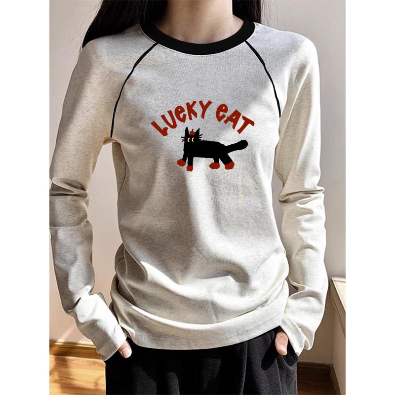 Women s Cotton Crew Neck Long Sleeve T-Shirt, Beige Grey, Inner Layer Base Shirt, 2025 Spring, Color Block Patchwork. Triple Extra Large
Women s Cotton Crew Neck Long Sleeve T-Shirt, Beige Grey, Inner Layer Base Shirt, 2025 Spring, Color Block Patchwork. Triple Extra Large