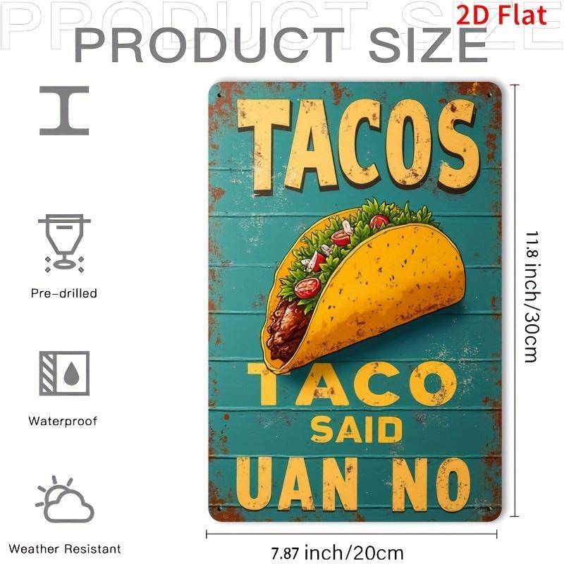Vintage Taco Metal Wall Sign 20x30 cm Retro Decor for Bar Cafe Home 20x30cm белый
Vintage Taco Metal Wall Sign 20x30 cm Retro Decor for Bar Cafe Home 20x30cm белый