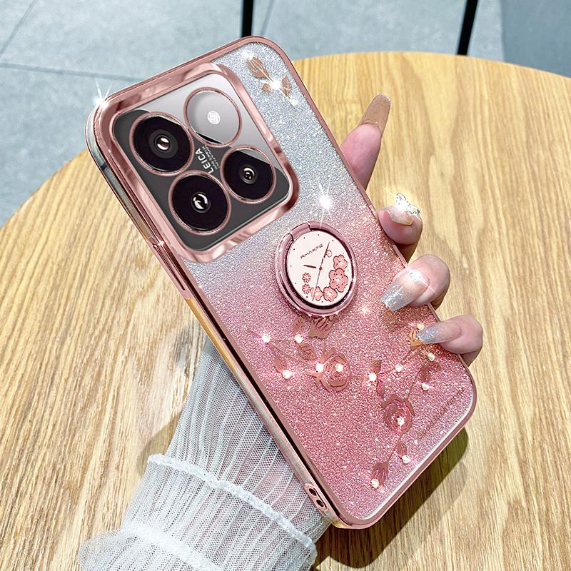 KADEM For Xiaomi 14T Pro Case Ring Kickstand TPU Flowers Phone Cover Gradient Glitter Rose Gold
KADEM For Xiaomi 14T Pro Case Ring Kickstand TPU Flowers Phone Cover Gradient Glitter Rose Gold