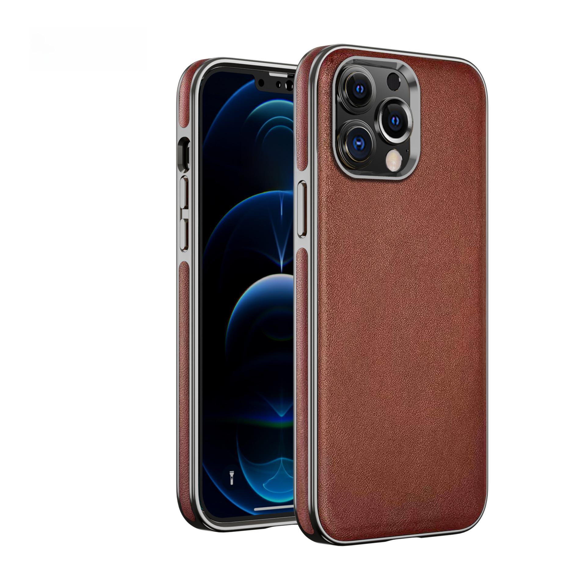 Slim Leather Protective Cover for iPhone 13 Pro Max - Anti-Fall, Full Package Business Phone Case iPhone 13 Pro Max (6.7)
Slim Leather Protective Cover for iPhone 13 Pro Max - Anti-Fall, Full Package Business Phone Case iPhone 13 Pro Max (6.7)