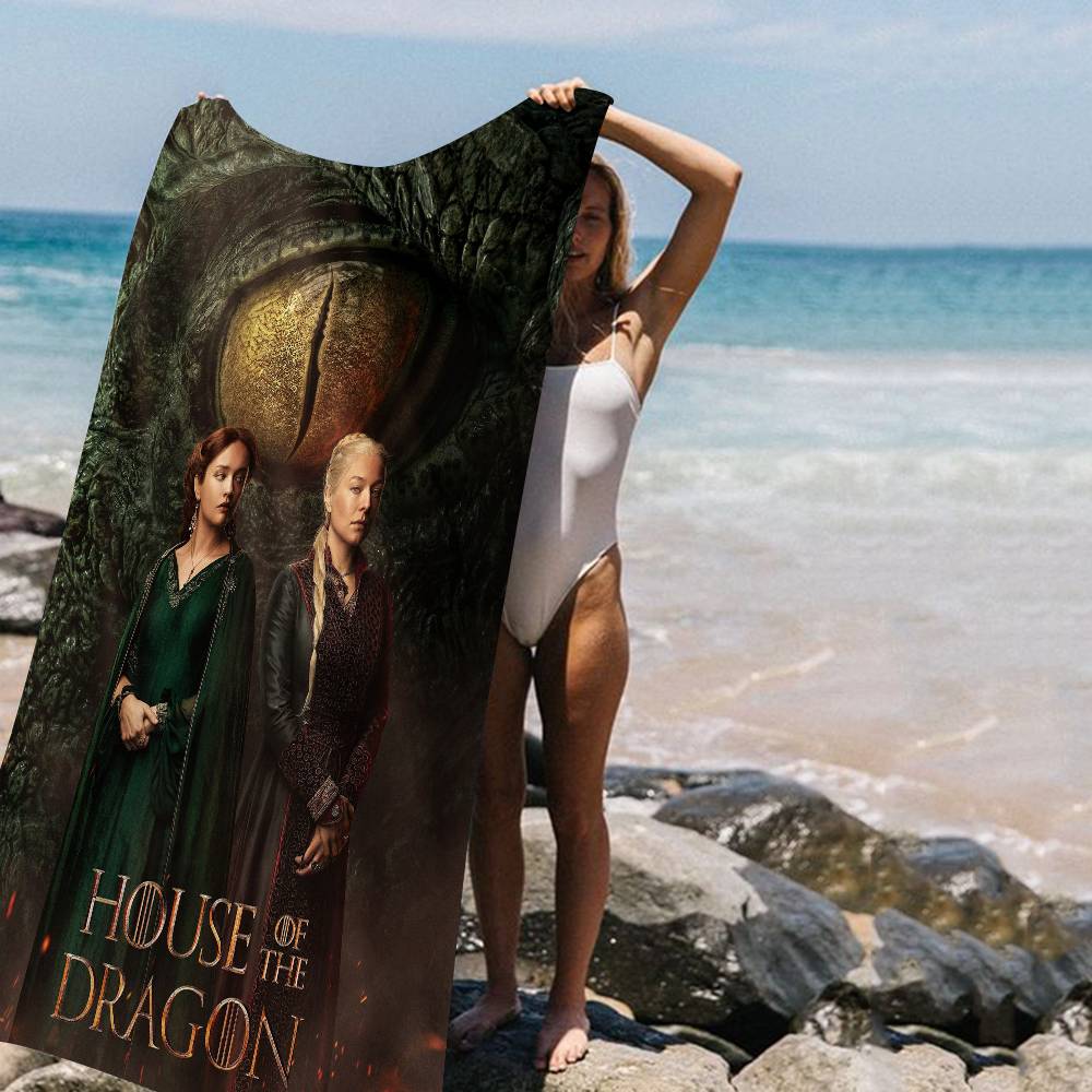 H-House Of The D-Dragon TV Series Beach Towel Colorful Bath Towels For Girl Microfiber Quick Dry Sand Free Beach Yoga W30*H60(CM)
H-House Of The D-Dragon TV Series Beach Towel Colorful Bath Towels For Girl Microfiber Quick Dry Sand Free Beach Yoga W30*H60(CM)