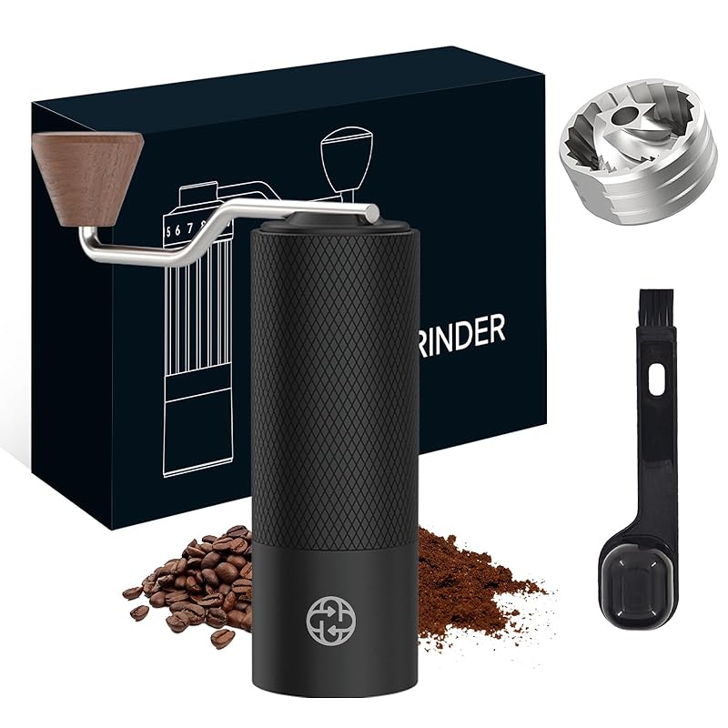 CMLSCL 2024 new model manual coffee mill hand-ground grinder conical shape stainless steel mortar 100 steps particle size roughness adjustable High
CMLSCL 2024 new model manual coffee mill hand-ground grinder conical shape stainless steel mortar 100 steps particle size roughness adjustable High