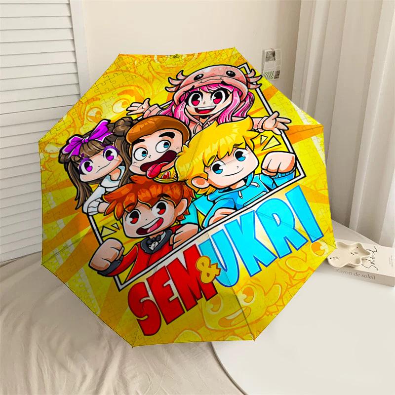 1PC Sem & Ukri Umbrella-8-Rib Reinforced, Automatic Open, Lightweight & Durable, Cute Fashion Accessory for Outdoor-P118
1PC Sem & Ukri Umbrella-8-Rib Reinforced, Automatic Open, Lightweight & Durable, Cute Fashion Accessory for Outdoor-P118