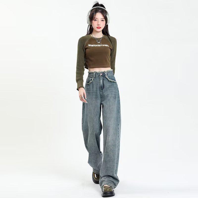 American Tide High Street Ankle Zipper Loose Fit Washed Jeans - Versatile Casual Wide Leg Pants 2XL
American Tide High Street Ankle Zipper Loose Fit Washed Jeans - Versatile Casual Wide Leg Pants 2XL