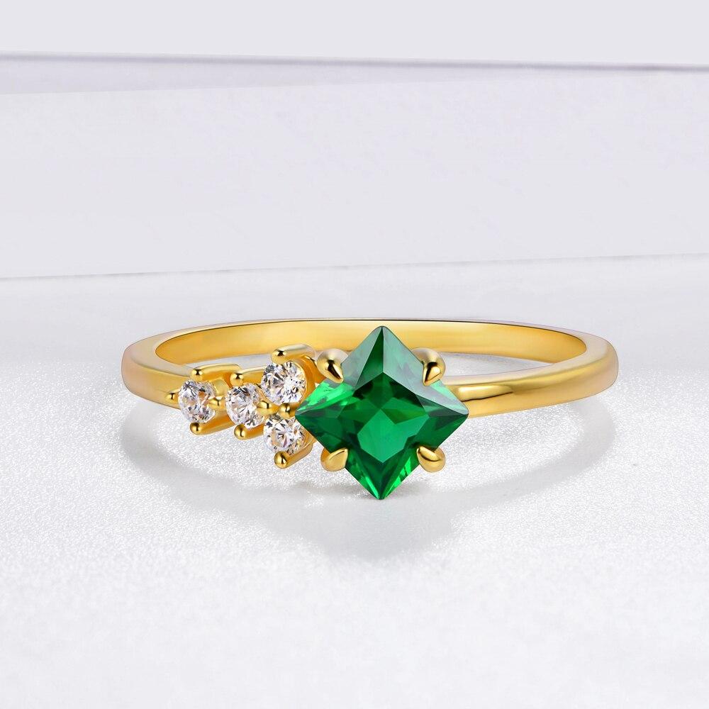 Изумрудное обручальное кольцо из стерлингового серебра 925 пробы с позолотой 18 карат, обручальные кольца, ювелирные украшения 10
Изумрудное обручальное кольцо из стерлингового серебра 925 пробы с позолотой 18 карат, обручальные кольца, ювелирные украшения 10