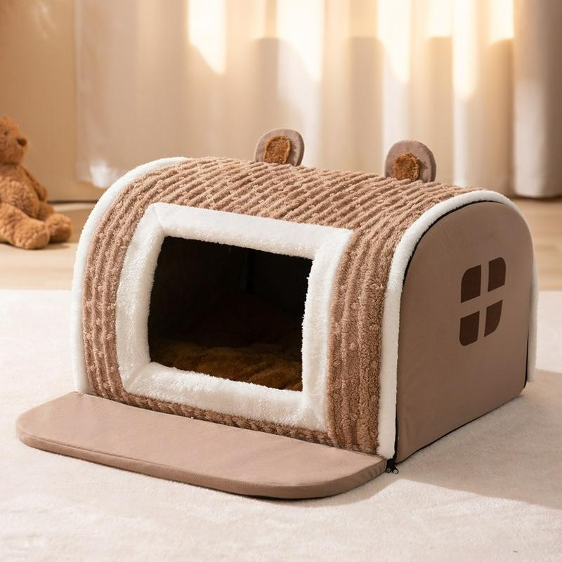Bear-Shaped Pet Bed, Cozy Plush House for Cats & Small Dogs, Warm Thickened Winter Nest with Non-Slip Bottom, No Assembly жёлтый
Bear-Shaped Pet Bed, Cozy Plush House for Cats & Small Dogs, Warm Thickened Winter Nest with Non-Slip Bottom, No Assembly жёлтый