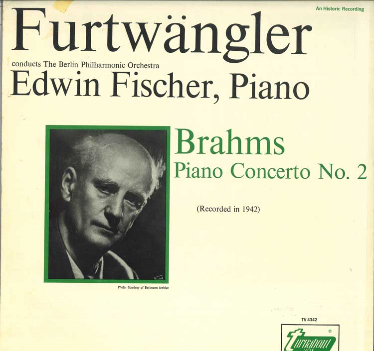LP Record JOHANNES BRAHMS / EDWIN FISCHER , W - Piano Concerto No. 2 TV4342 Turnabout 1969 US Classical Used
LP Record JOHANNES BRAHMS / EDWIN FISCHER , W - Piano Concerto No. 2 TV4342 Turnabout 1969 US Classical Used