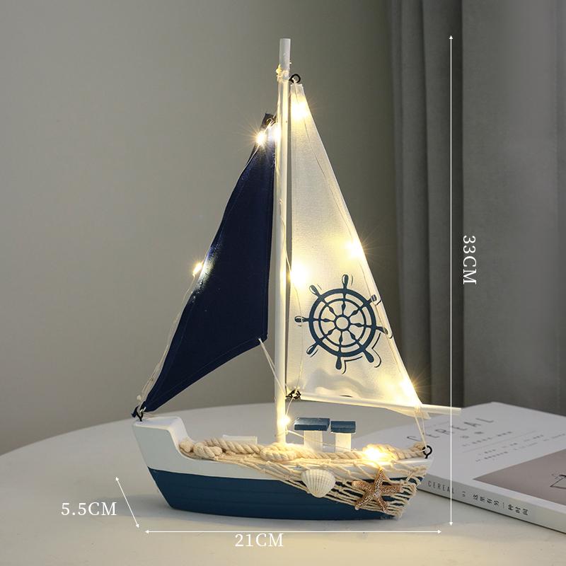 Mediterranean-Style Wooden Sailboat Figurines - Small Decorative Handicraft Ornaments
Mediterranean-Style Wooden Sailboat Figurines - Small Decorative Handicraft Ornaments