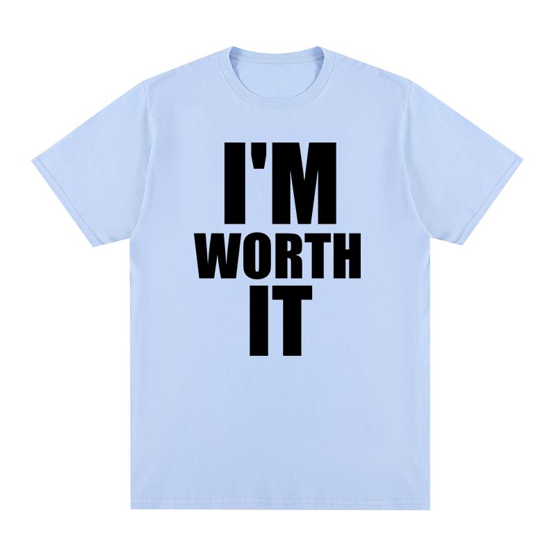 IM WORTH IT Vintage tshirt Personalized English Letter Printed Slogan Cotton Unisex T shirt New TEE TSHIRT Womens tops 3XL
IM WORTH IT Vintage tshirt Personalized English Letter Printed Slogan Cotton Unisex T shirt New TEE TSHIRT Womens tops 3XL