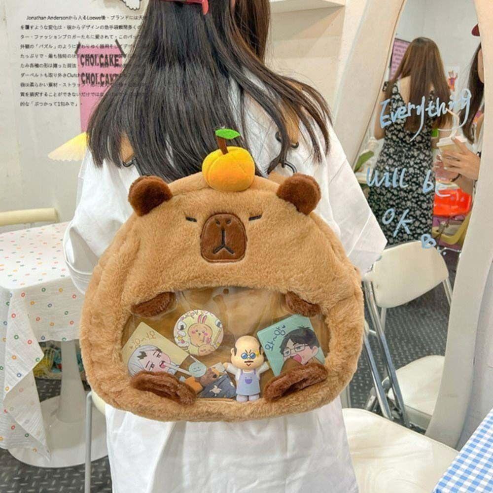Сумка-молния Capybara Itabag Кошелек Аниме Рюкзак Портативный Прозрачный Кукольный Сумка Дорожный Capybara
Сумка-молния Capybara Itabag Кошелек Аниме Рюкзак Портативный Прозрачный Кукольный Сумка Дорожный Capybara