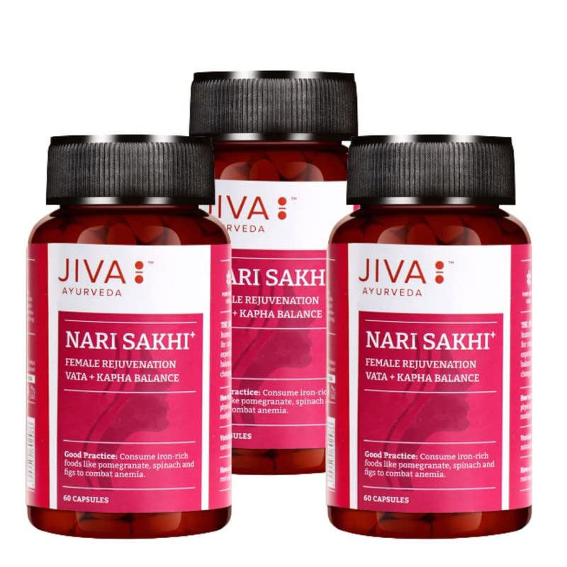 Jiva Nari Sakhi Ayurvedic Capsules for Women 60 Capsules Pack of 3 Supports Hormonal Balance and Wellness
Jiva Nari Sakhi Ayurvedic Capsules for Women 60 Capsules Pack of 3 Supports Hormonal Balance and Wellness