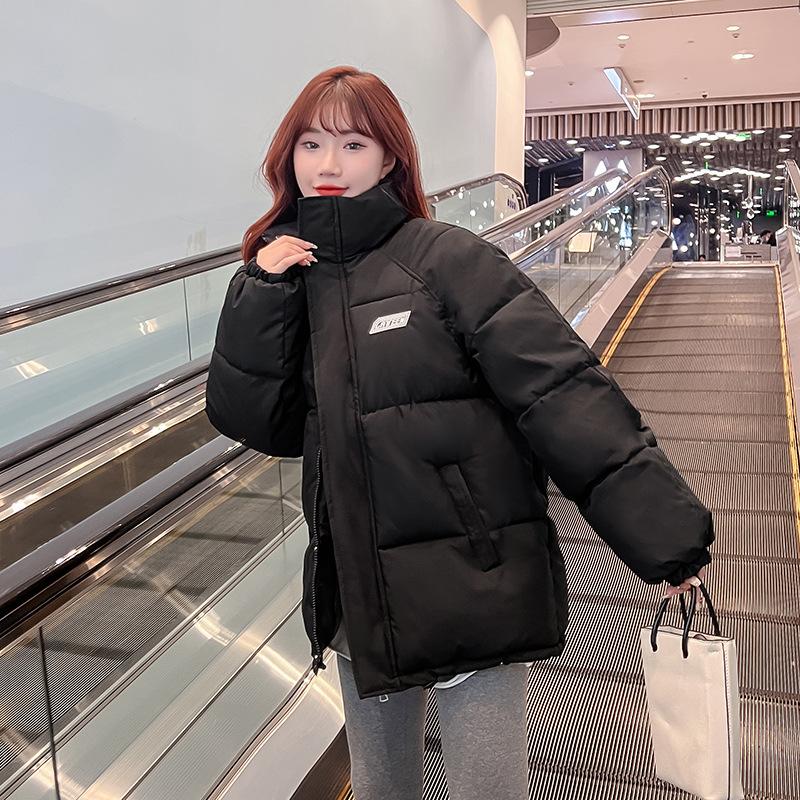 Down cotton clothes women s new padded jacket winter loose coat S чорний
Down cotton clothes women s new padded jacket winter loose coat S чорний