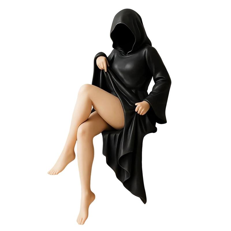 A84E-Elegant Small Gothic Statue, Black Robe Figure Sculpture For Home Garden Decor, Mysterious Halloween Statue
A84E-Elegant Small Gothic Statue, Black Robe Figure Sculpture For Home Garden Decor, Mysterious Halloween Statue