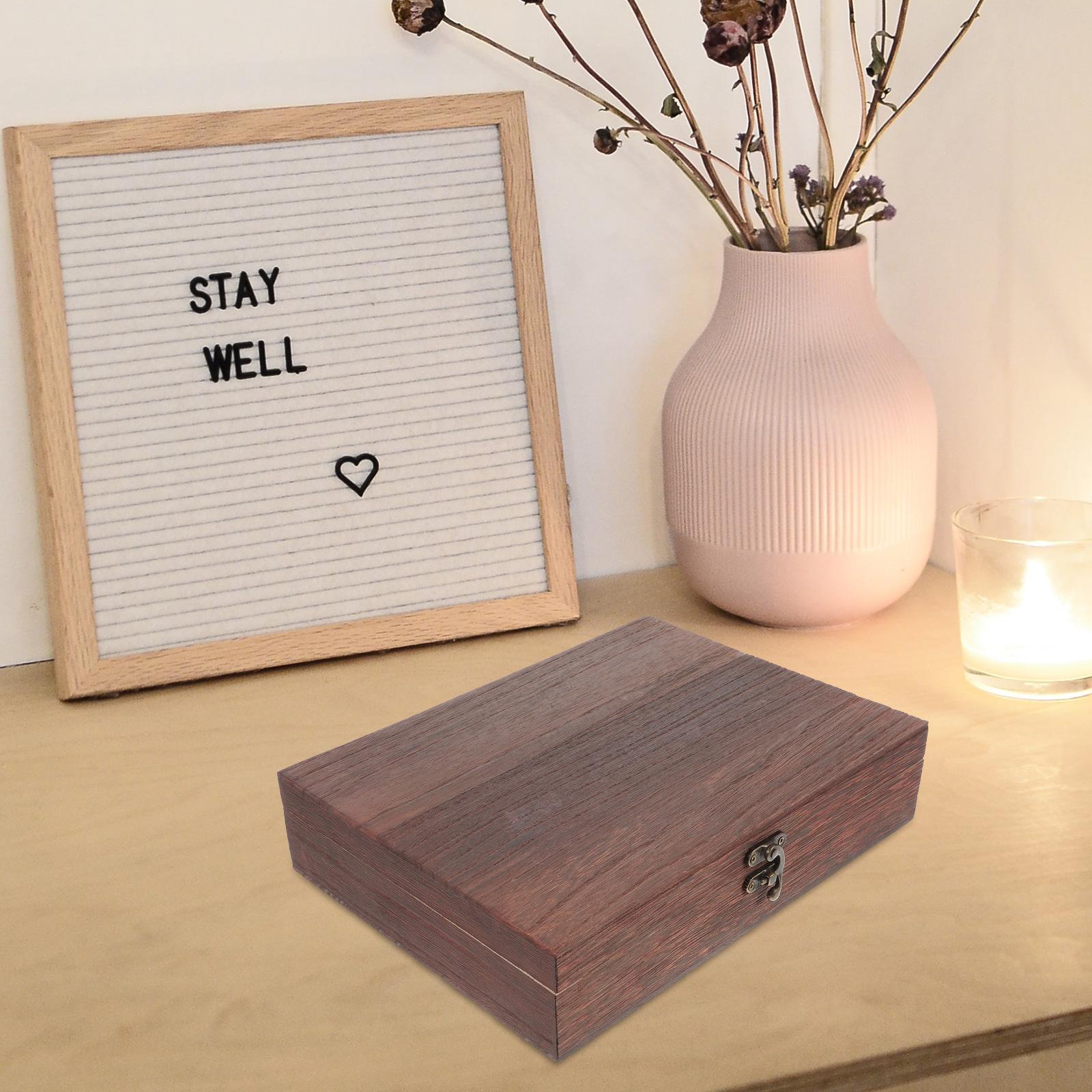 Bin Large Storage Bins Wooden Box Lockbox Jewelry Container Practical Organizer Crafts Rustic Case Man коричневий
Bin Large Storage Bins Wooden Box Lockbox Jewelry Container Practical Organizer Crafts Rustic Case Man коричневий