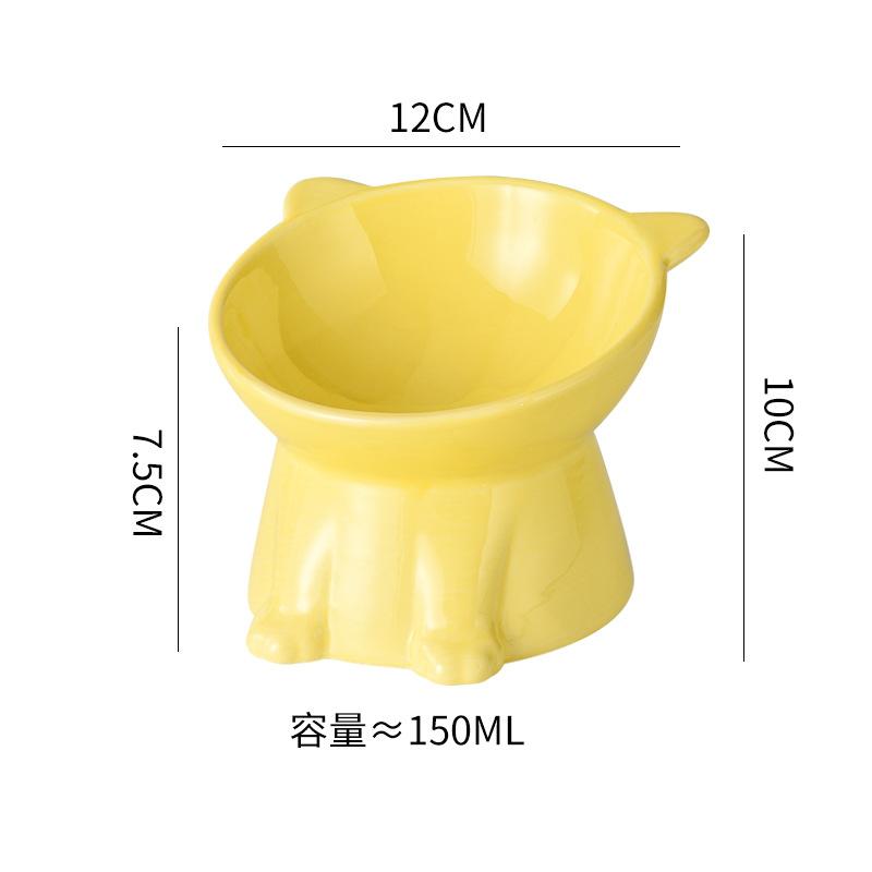 Ceramic Cat Bowl Anti Spill Elevated Cat Food Dish Slanted Design Neck Protection Pet Feeding Bowl
Ceramic Cat Bowl Anti Spill Elevated Cat Food Dish Slanted Design Neck Protection Pet Feeding Bowl