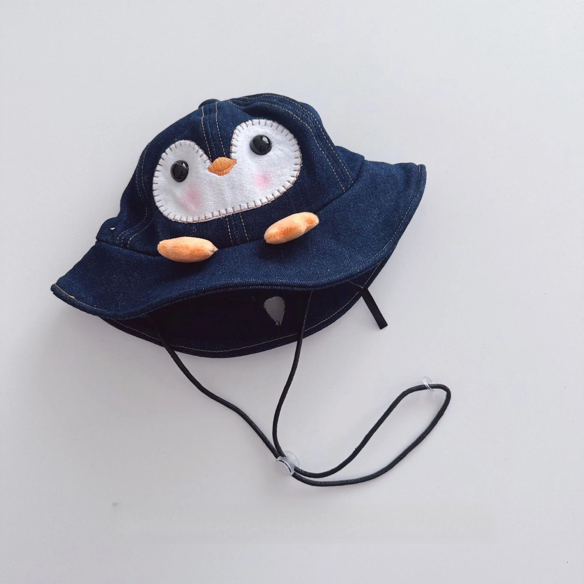 Cute Cartoon Penguin Washed Kids Bucket Hat Chilidren Boys Girls Vintage Trendy Simple Bucket Cap Hat 48-52cm
Cute Cartoon Penguin Washed Kids Bucket Hat Chilidren Boys Girls Vintage Trendy Simple Bucket Cap Hat 48-52cm