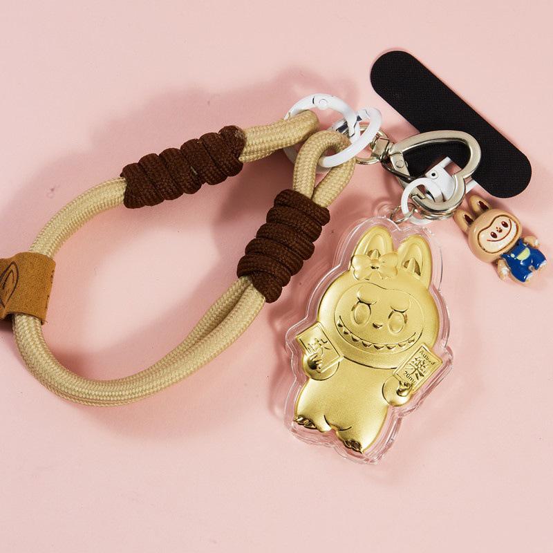 999 Pure Gold Labubu Pendant Keychain: Cute Cartoon Phone Charm & Bag Accessory Without Gold
999 Pure Gold Labubu Pendant Keychain: Cute Cartoon Phone Charm & Bag Accessory Without Gold