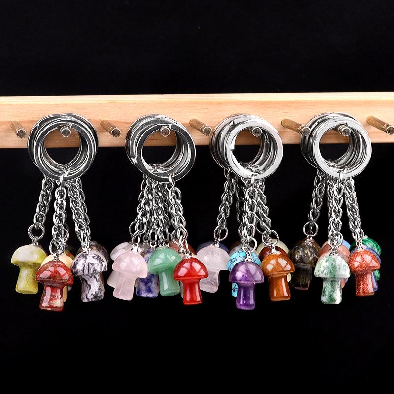 1324-Natural Crystal Agate Stone Mushroom Keychain Pendant | 2cm Cute Jewelry Bag Charm | Small Gift
1324-Natural Crystal Agate Stone Mushroom Keychain Pendant | 2cm Cute Jewelry Bag Charm | Small Gift