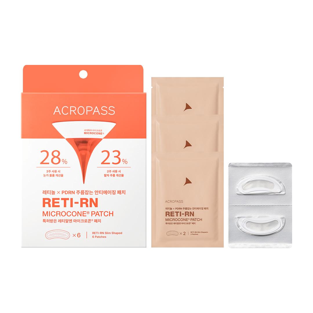 Acropass Retinal Microcone Wrinkle Improvement Patch (2 types) Letialn Slim 6 sheets
Acropass Retinal Microcone Wrinkle Improvement Patch (2 types) Letialn Slim 6 sheets