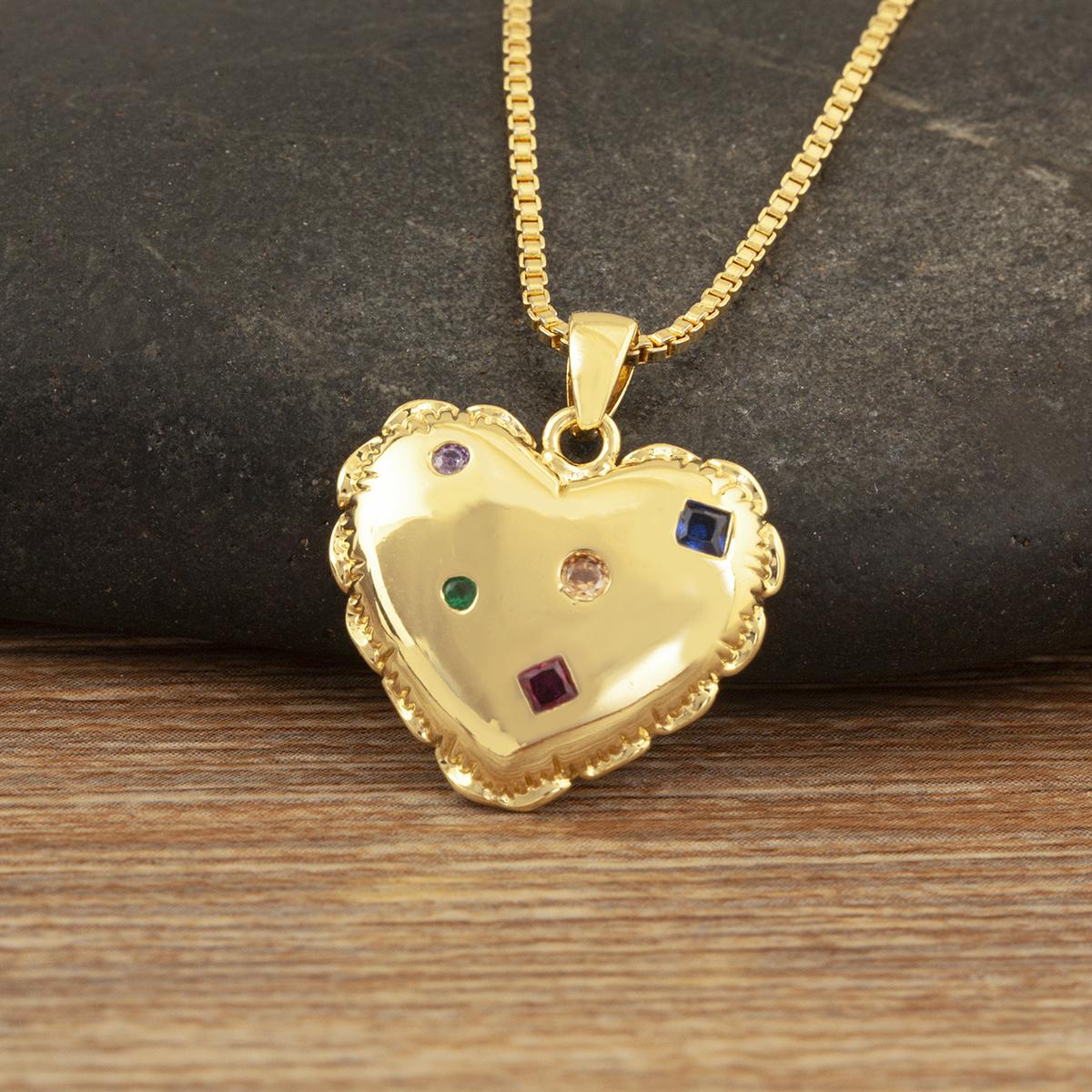 Nidin New Arrival Romantic Heart Charm Pendant Necklace For Female Male Colorful Zircon Chain Choker DIY Jewelry Accessories
Nidin New Arrival Romantic Heart Charm Pendant Necklace For Female Male Colorful Zircon Chain Choker DIY Jewelry Accessories