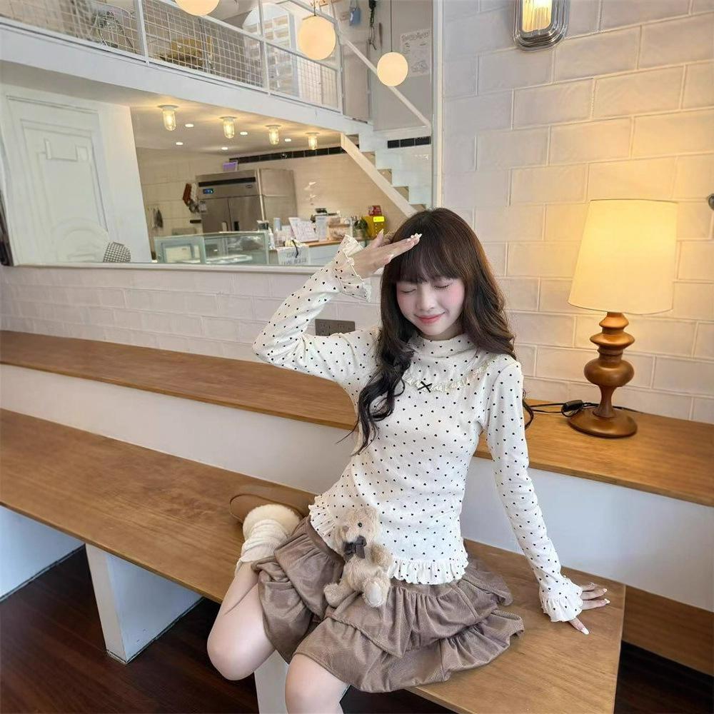 Women s Chic Korean Heart Print Bowknot Slim Long-Sleeved Base Layer Top Extra Large білий/вершковий
Women s Chic Korean Heart Print Bowknot Slim Long-Sleeved Base Layer Top Extra Large білий/вершковий