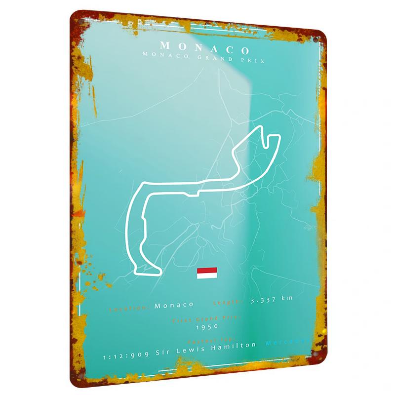 Monaco Monte Carlo Circuit Map Art Decor Metal Tin Sign Racing Theme Home Wall Decoration Hanging Ornament 20x30cm(7.8x11.8inch)
Monaco Monte Carlo Circuit Map Art Decor Metal Tin Sign Racing Theme Home Wall Decoration Hanging Ornament 20x30cm(7.8x11.8inch)