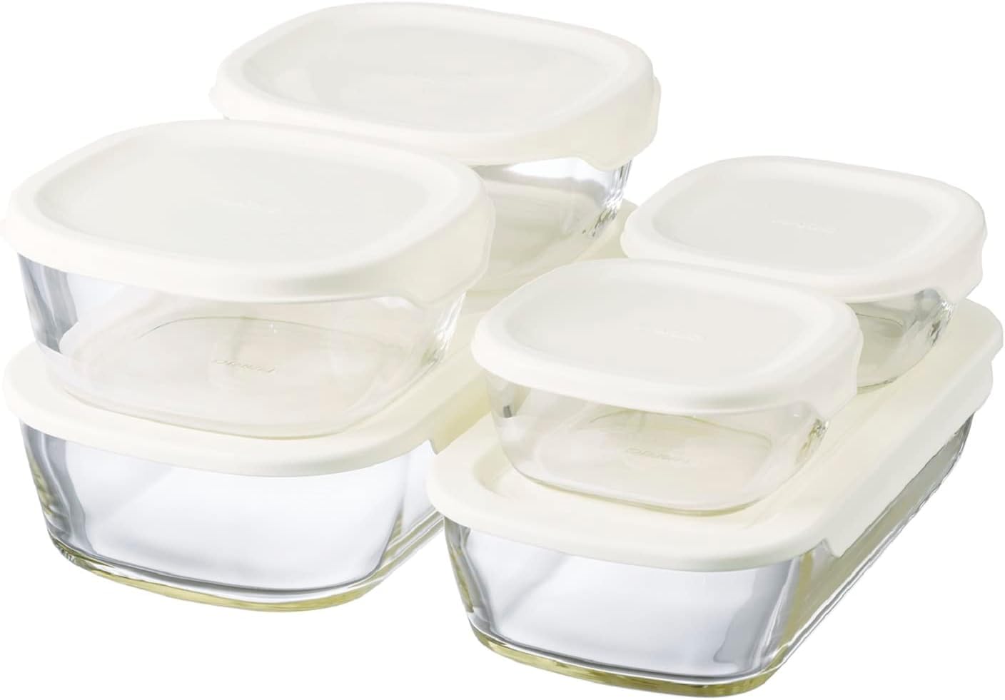 Hario Stackable Glass Set of Made in Heat-Resistant Containers, 6, Japan, KSTL-5004-OW белый
Hario Stackable Glass Set of Made in Heat-Resistant Containers, 6, Japan, KSTL-5004-OW белый